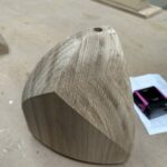 Usinage 5 axes pièce en chêne